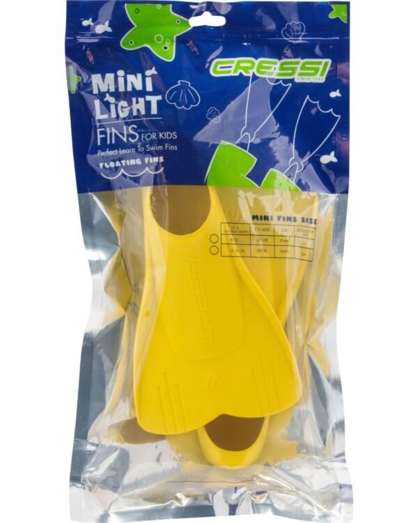 Aletas Cressi Mini Light Naranja | Seguras y Divertidas para Niños - Amarillas - Image 7
